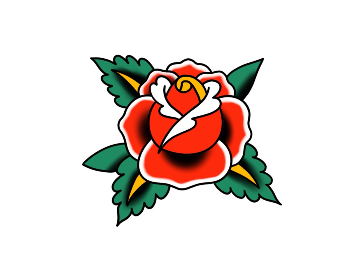Rose (Top View) flash design