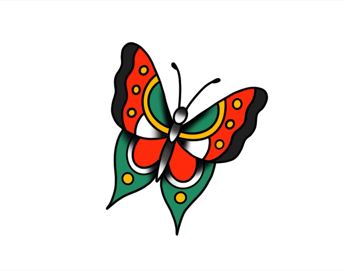 Butterfly flash design