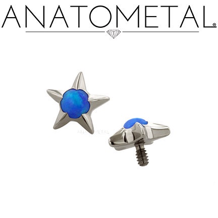 Anatometal Threaded Titanium Gem Stars