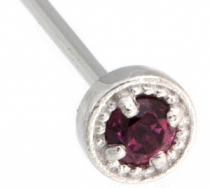 BVLA Nostril Screw Millgrain Prong