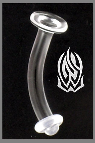 Glass Navel Retainer in Stock
