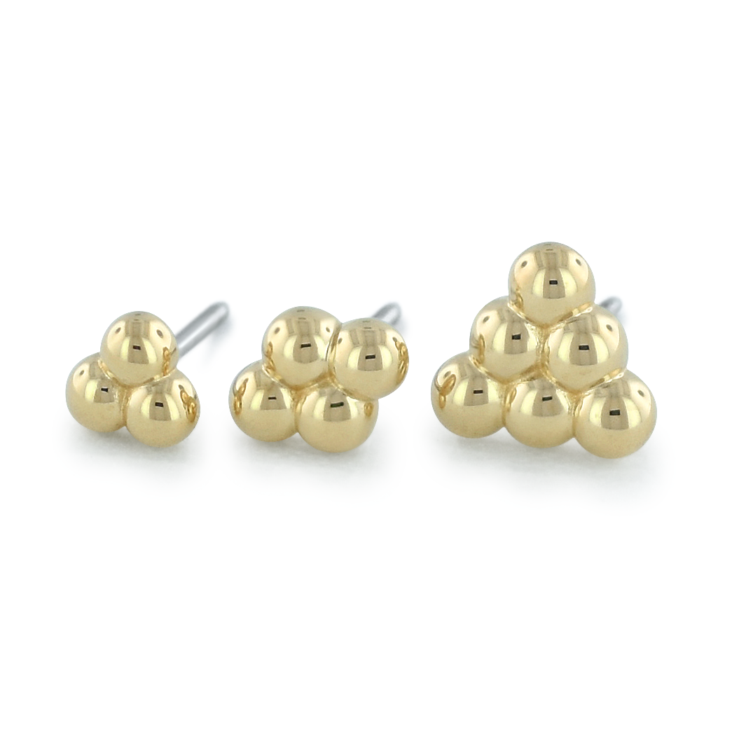 Gold Multi-Bead Cluster