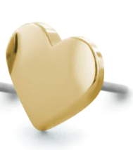 NeoMetal Gold Heart 5mm