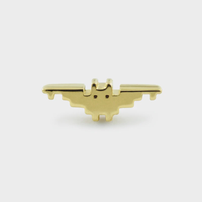 Halloween Gold 8 Bit Bat 18k