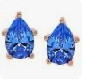 Titanium Pear Gem Ends