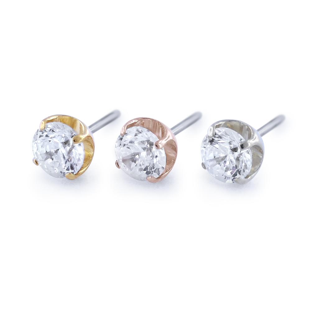 Prong Set Genuine Diamond