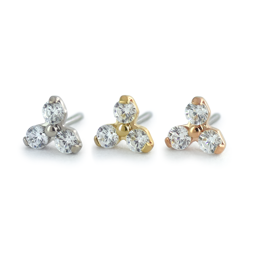 Gold Trinity Genuine Diamonds - NeoMetal