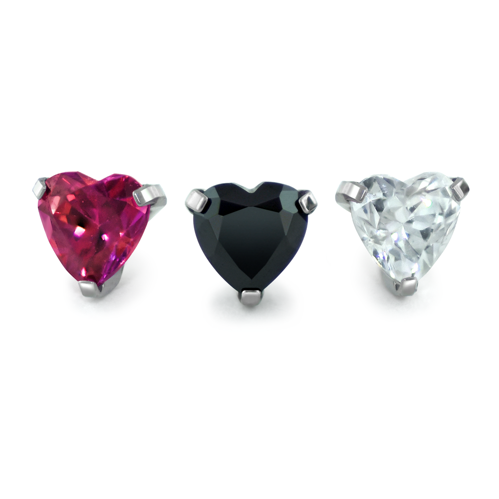 Titanium Heart Shape End