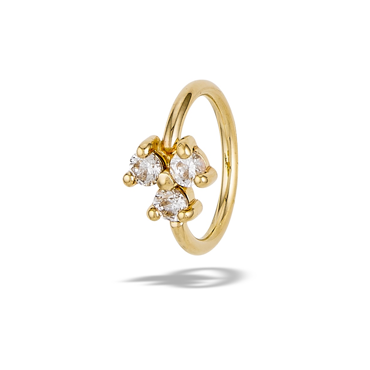 3 Stone Cluster Prong