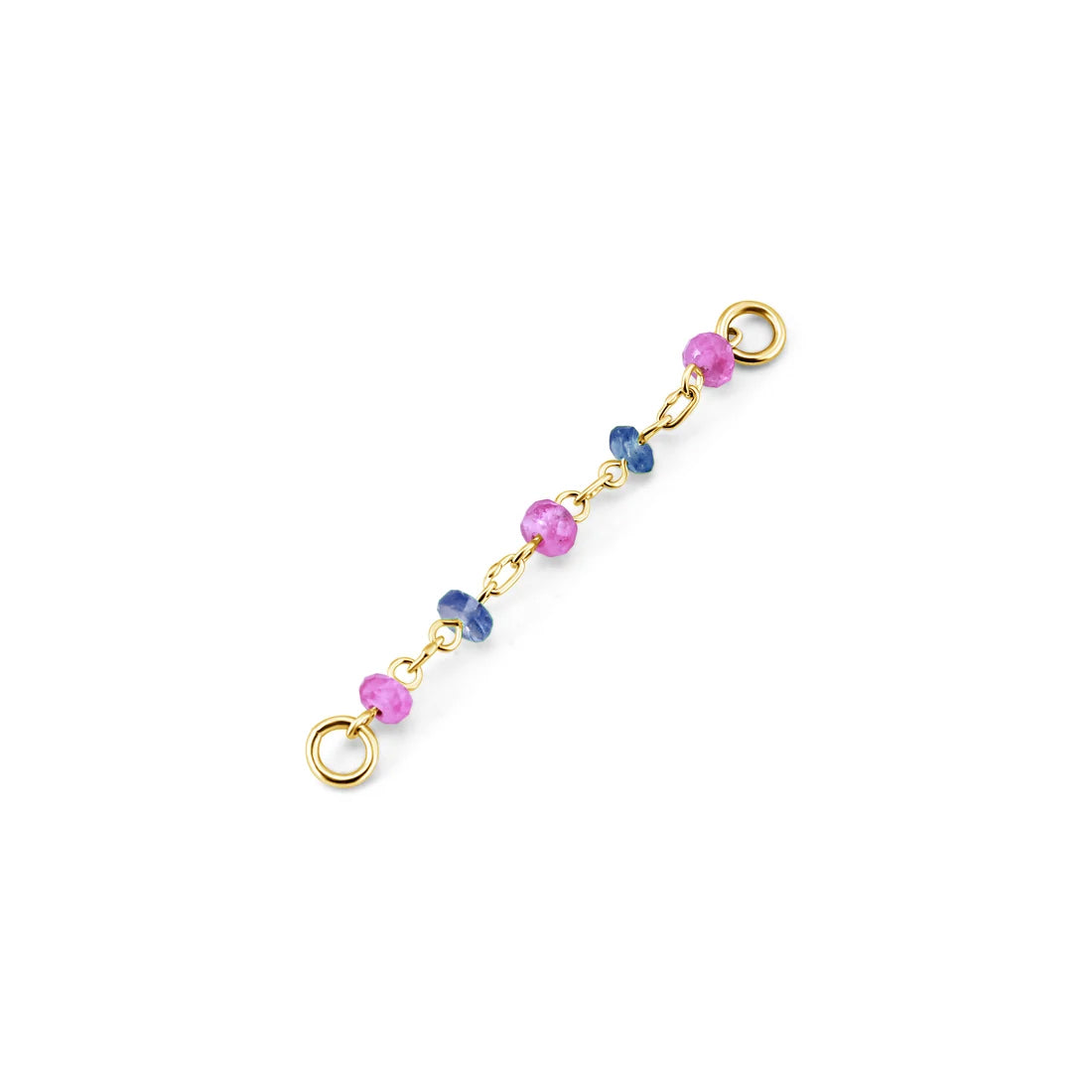 Norvoch Blue and Pink Sapphire Chain