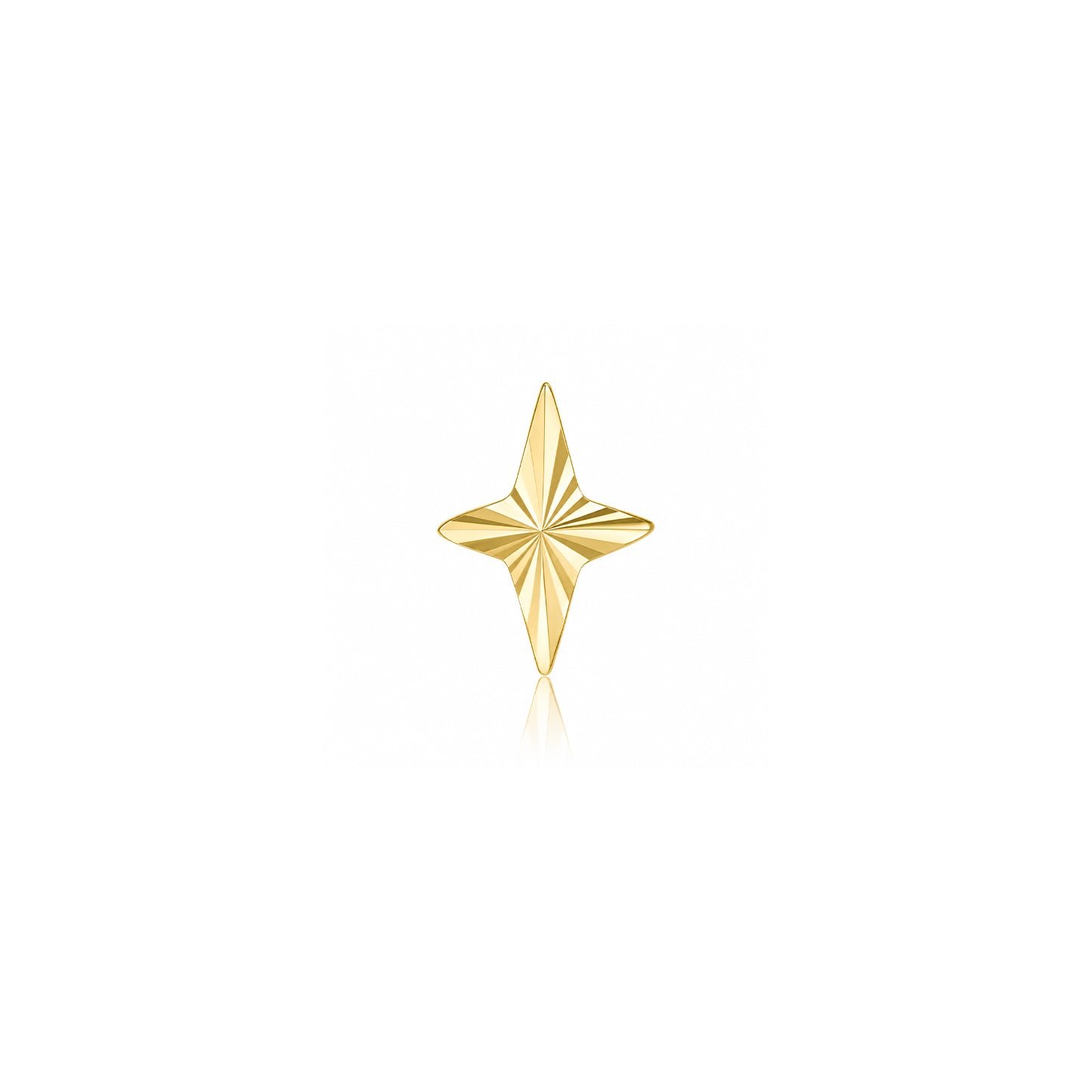Ember Engraved 4 Point Star - Threadless End