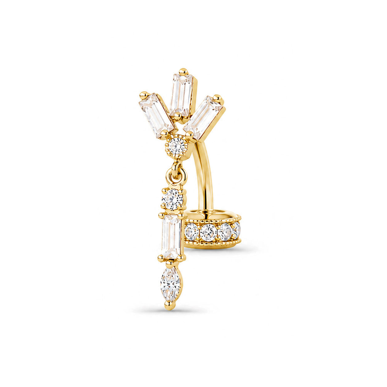 Norvoch Anabel & Chambord Pavé Curved Barbell