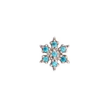 BVLA 6MM MICRO PAVE SNOWFLAKE