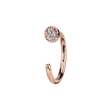 BVLA PAVE CIRCLE NOSTRIL SNAIL