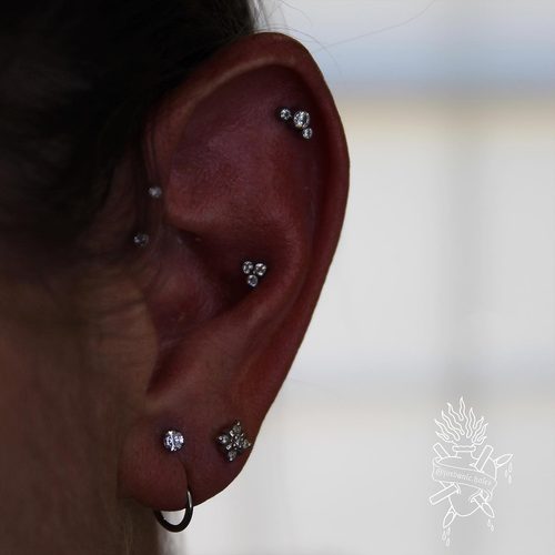 Jordan Dzialoski children's ear piercing work