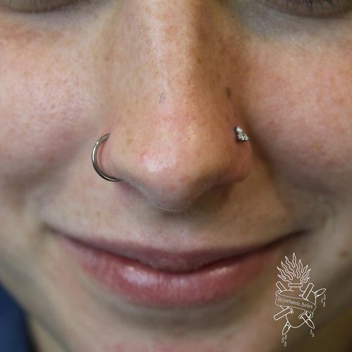 Jordan Dzialoski children's ear piercing work