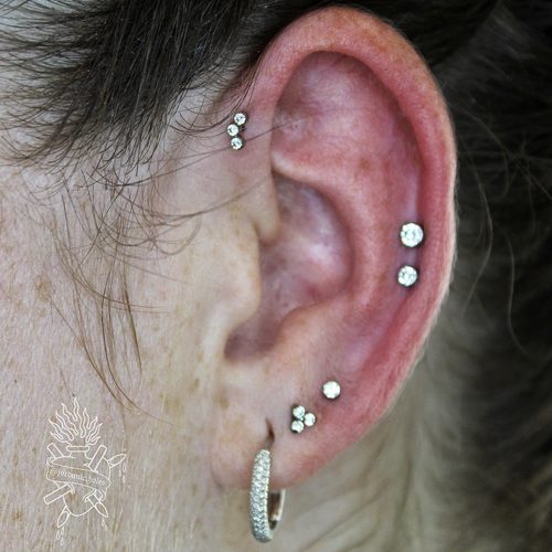 Jordan Dzialoski children's ear piercing work