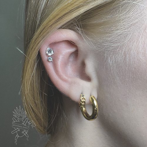 Jordan Dzialoski children's ear piercing work