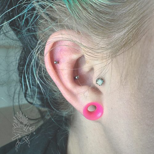 Jordan Dzialoski children's ear piercing work