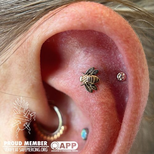 Jordan Dzialoski body piercing work · Jacksonville