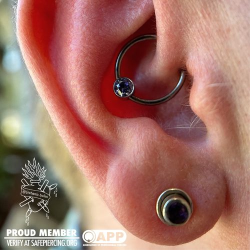 Jordan Dzialoski body piercing work · Jacksonville