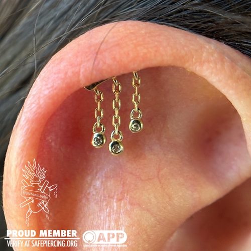 Jordan Dzialoski body piercing work · Jacksonville