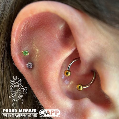 Jordan Dzialoski body piercing work · Jacksonville