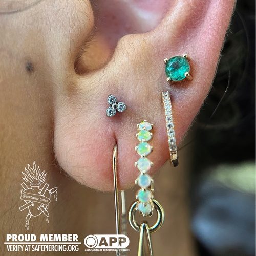 Jordan Dzialoski body piercing work · Jacksonville