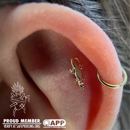 Jordan Dzialoski body piercing work · Jacksonville