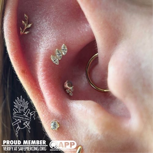 Jordan Dzialoski body piercing work · Jacksonville