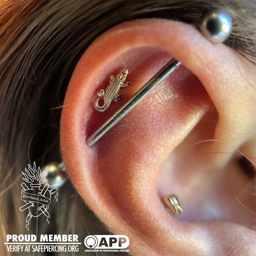 Jordan Dzialoski body piercing work · Jacksonville