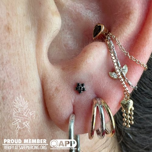 Jordan Dzialoski body piercing work · Jacksonville