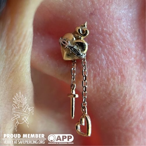Jordan Dzialoski body piercing work · Jacksonville