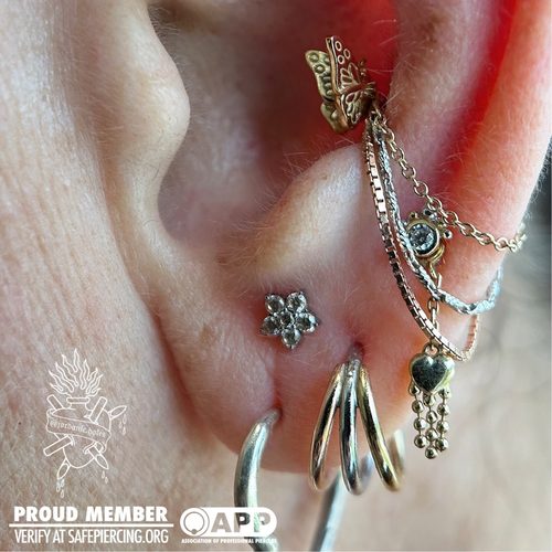 Jordan Dzialoski body piercing work · Jacksonville