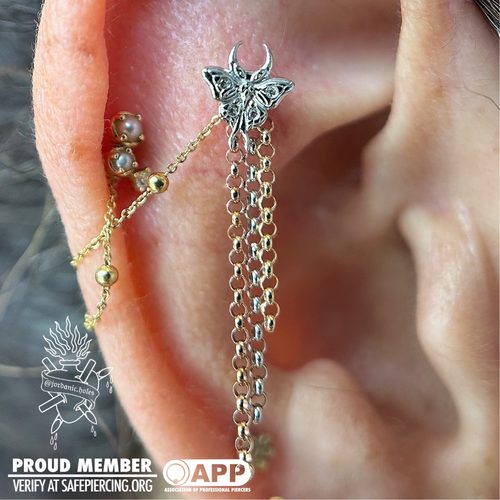 Jordan Dzialoski body piercing work · Jacksonville