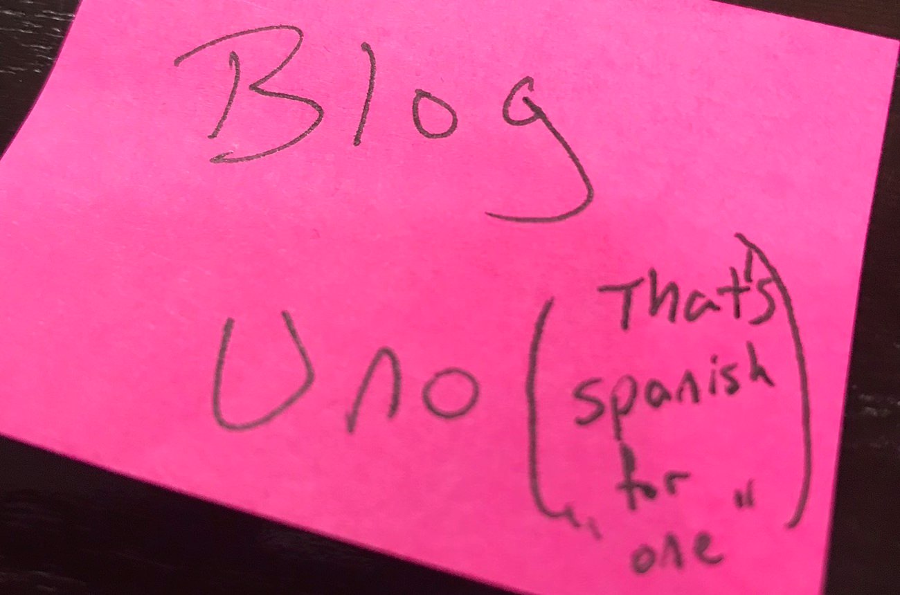 Our first blog entry